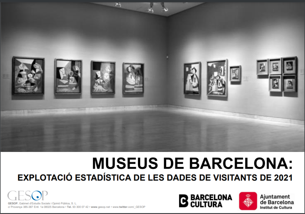 el publico de los museos 2021 institut cultura barcelona gesop visitantes